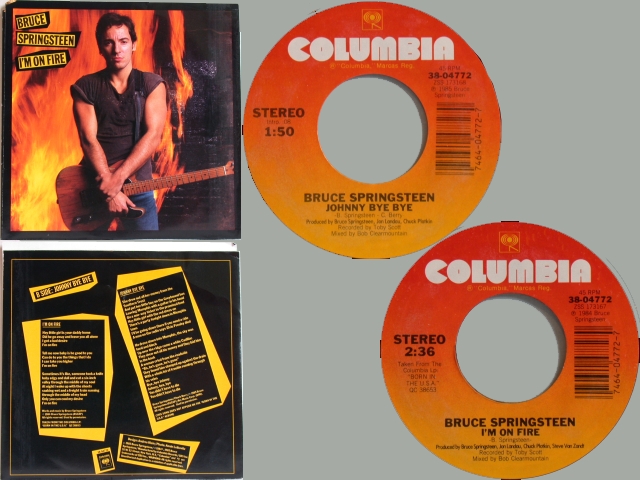 Bruce Springsteen - I'M ON FIRE / JOHNNY BYE BYE
